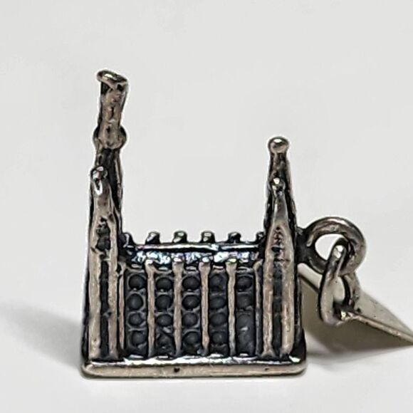 Vintage Sterling by Bell Silver Charm Utah Mormon‎ Temple Salt Lake City 1970 - Picture 5 of 10
